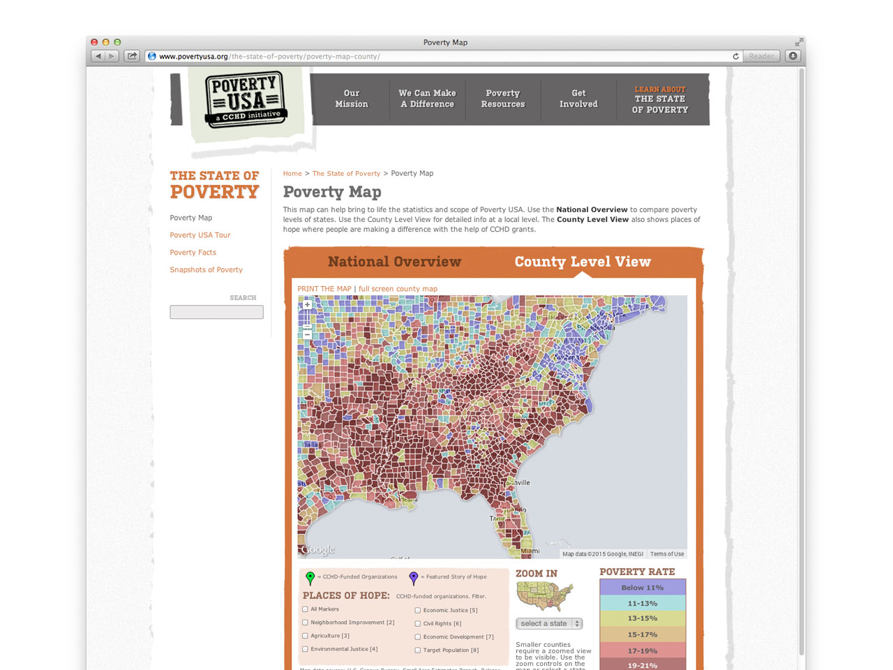 dynamic poverty map