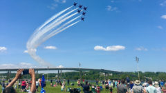 Blue Angels flying in formation